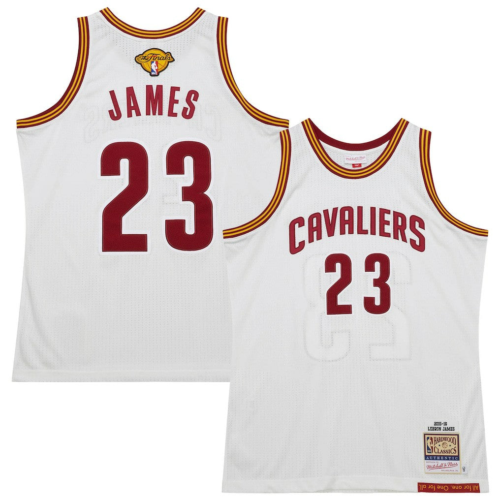 LeBron James Cleveland Cavaliers 2015/16 Hardwood Classics Authentic Jersey sale - White
