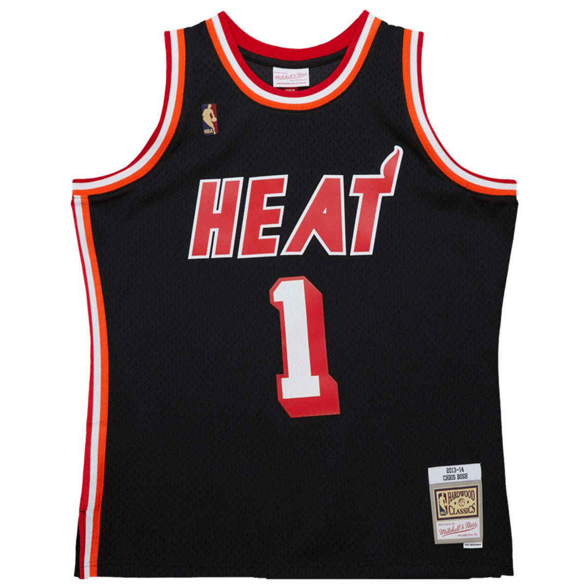 Chris Bosh Miami Heat 2013/14 Hardwood Classics Swingman Jersey - Black