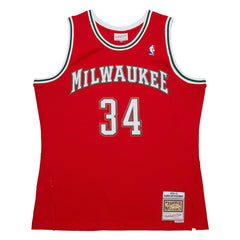 Giannis Antetokounmpo Milwaukee Bucks 2014/15 Hardwood Classics Swingman Jersey - Red