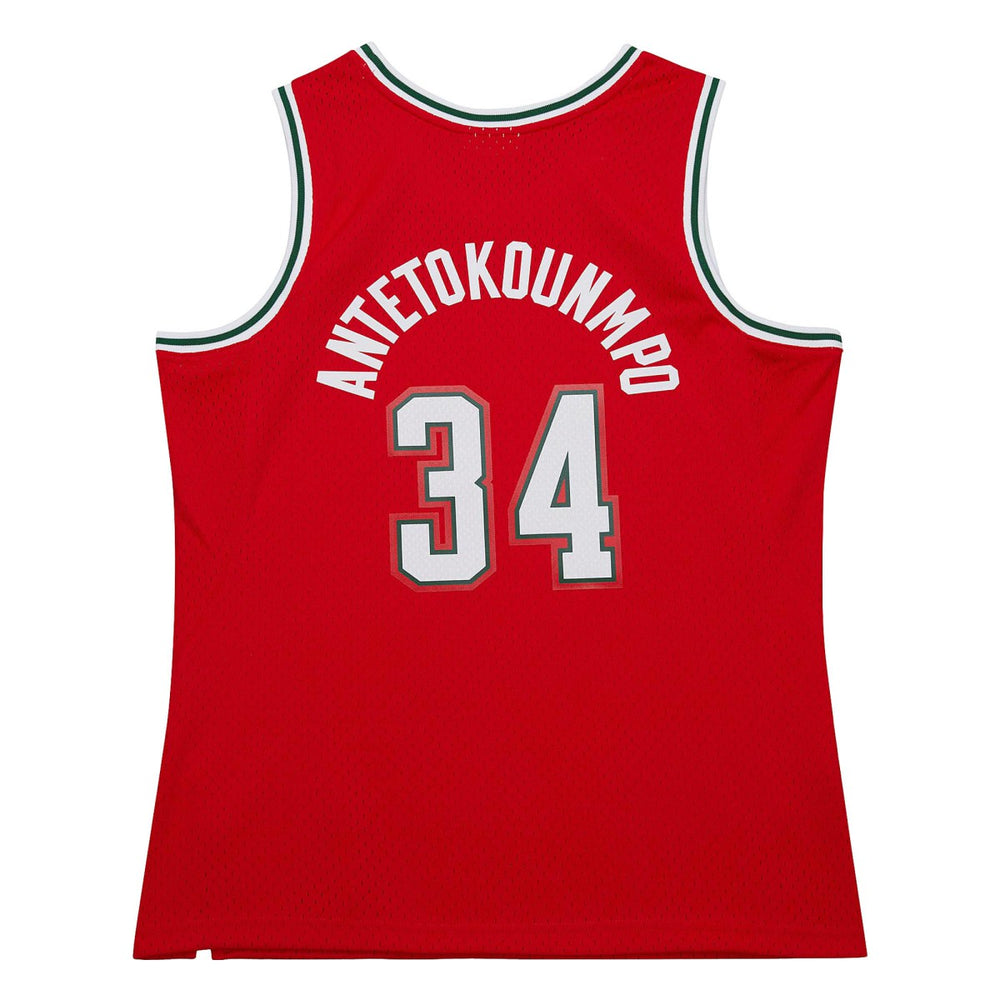 Giannis Antetokounmpo Milwaukee Bucks 2014/15 Hardwood Classics Swingman Jersey - Red