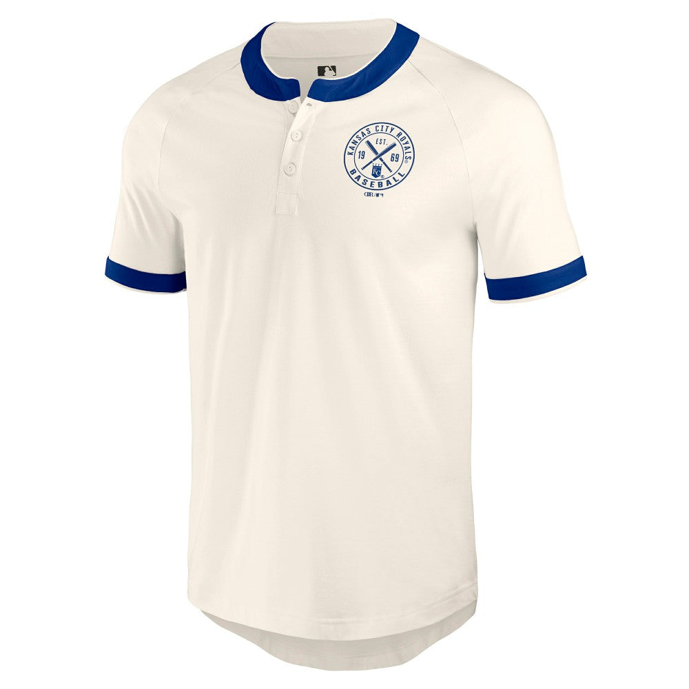 Kansas City Royals Darius Rucker Collection Henley Raglan T-Shirt White