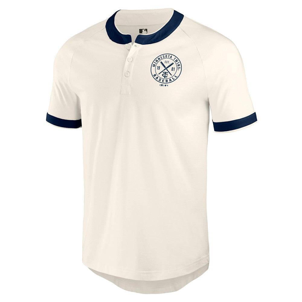 Minnesota Twins Darius Rucker Collection Henley Raglan T-Shirt White