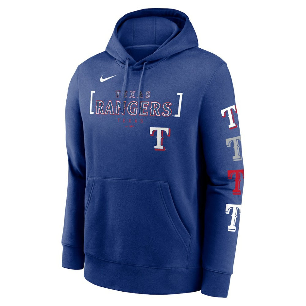 Texas Rangers Club Stack Pullover Hoodie Royal | Nike