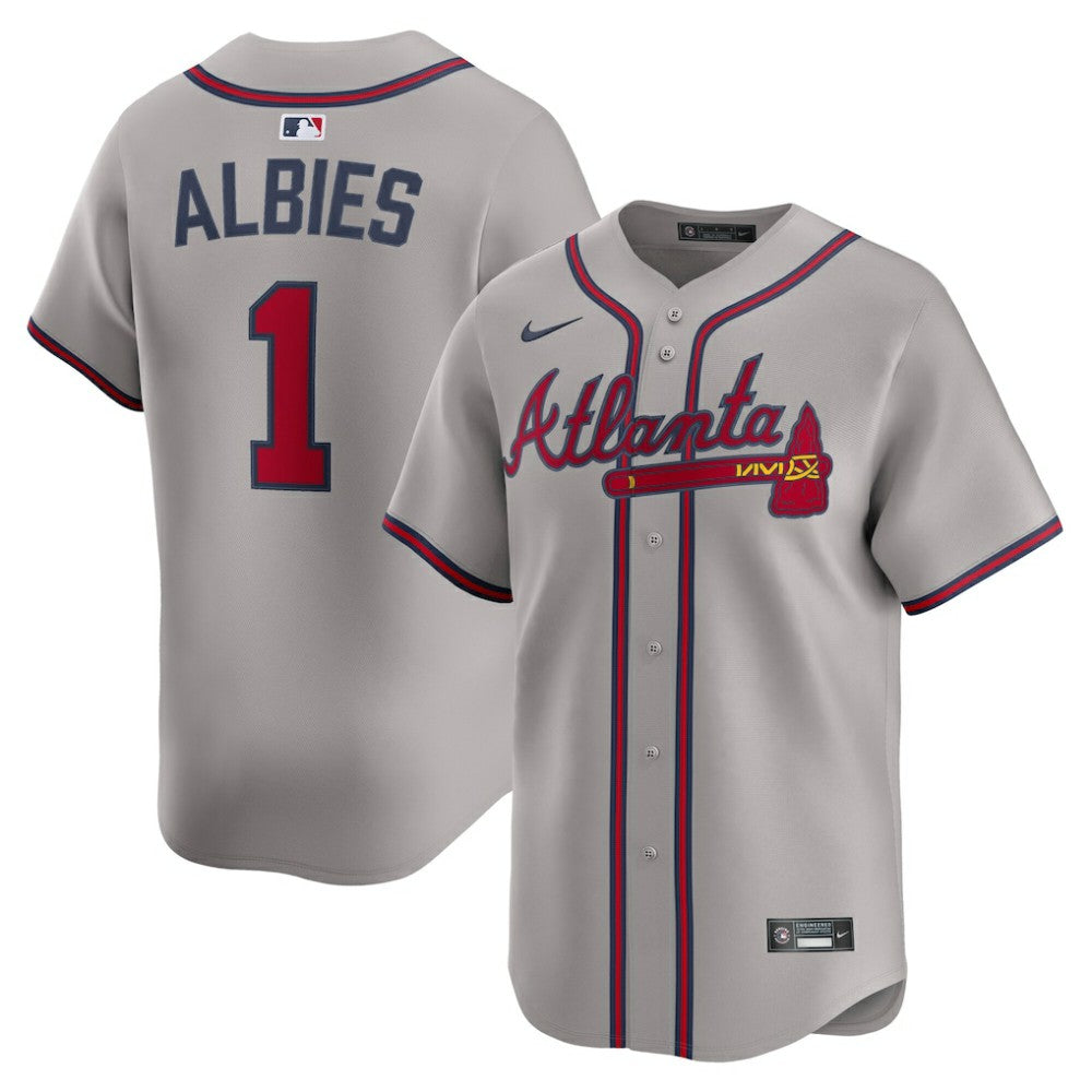 Ozzie Albies Atlanta Braves Road Limited Player Jersey Gray | Nike