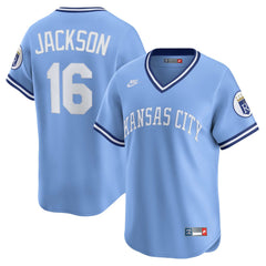 Bo Jackson Kansas City Royals Throwback Cooperstown Collection Limited Jersey Light Blue | Nike