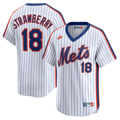 Darryl Strawberry New York Mets Throwback Cooperstown Collection Limited Jersey White | Nike