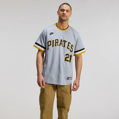 Roberto Clemente Pittsburgh Pirates Throwback Cooperstown Collection Limited Jersey Gray | Nike