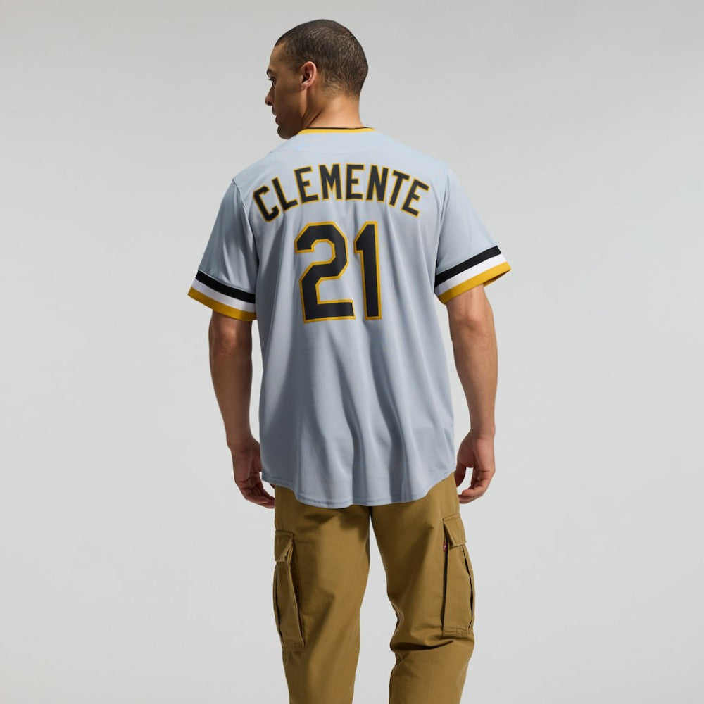 Roberto Clemente Pittsburgh Pirates Throwback Cooperstown Collection Limited Jersey Gray | Nike