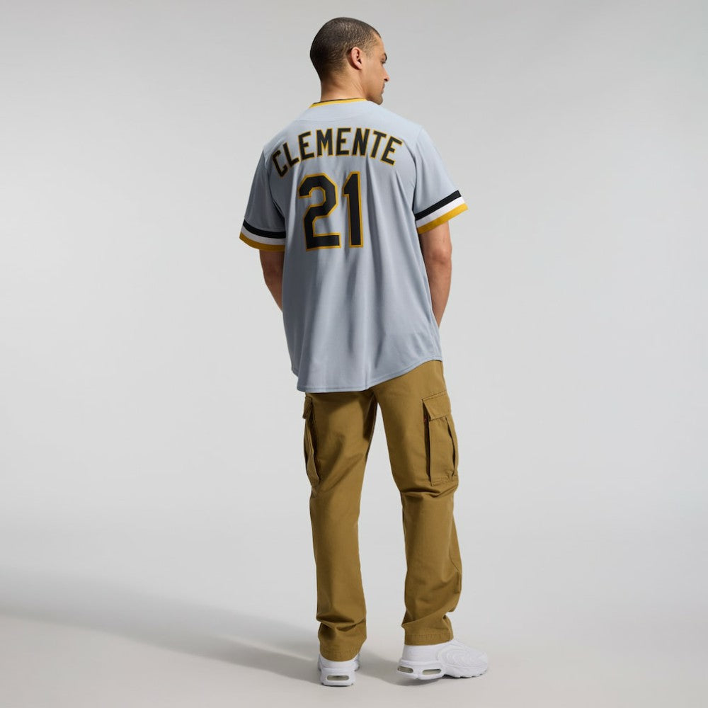 Roberto Clemente Pittsburgh Pirates Throwback Cooperstown Collection Limited Jersey Gray | Nike