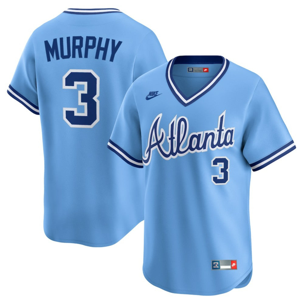 Dale Murphy Atlanta Braves Throwback Cooperstown Collection Limited Jersey Light Blue | Nike