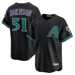 Randy Johnson Arizona Diamondbacks Throwback Cooperstown Collection Limited Jersey - Black