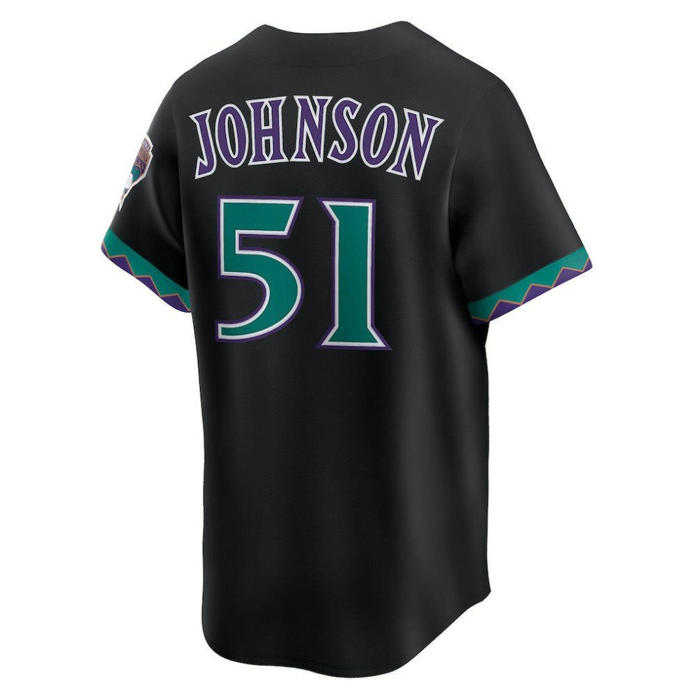 Randy Johnson Arizona Diamondbacks Throwback Cooperstown Collection Limited Jersey - Black