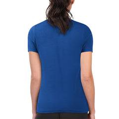 Los Angeles Dodgers G-III 4Her by Carl Banks Women's Super-Slim Fit Lightweight Flowers Graphic T-Shirt Royal