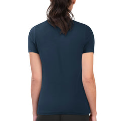 Milwaukee Brewers G-III 4Her by Carl Banks Women's Super-Slim Fit Lightweight Flowers Graphic T-Shirt Navy