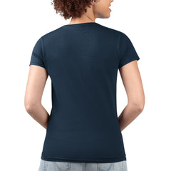 Boston Red Sox G-III 4Her by Carl Banks Women's Super-Slim Fit Lightweight Flowers Graphic V-Neck T-Shirt Navy