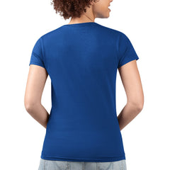 Philadelphia Phillies G-III 4Her by Carl Banks Women's Super-Slim Fit Lightweight Flowers Graphic V-Neck T-Shirt Royal