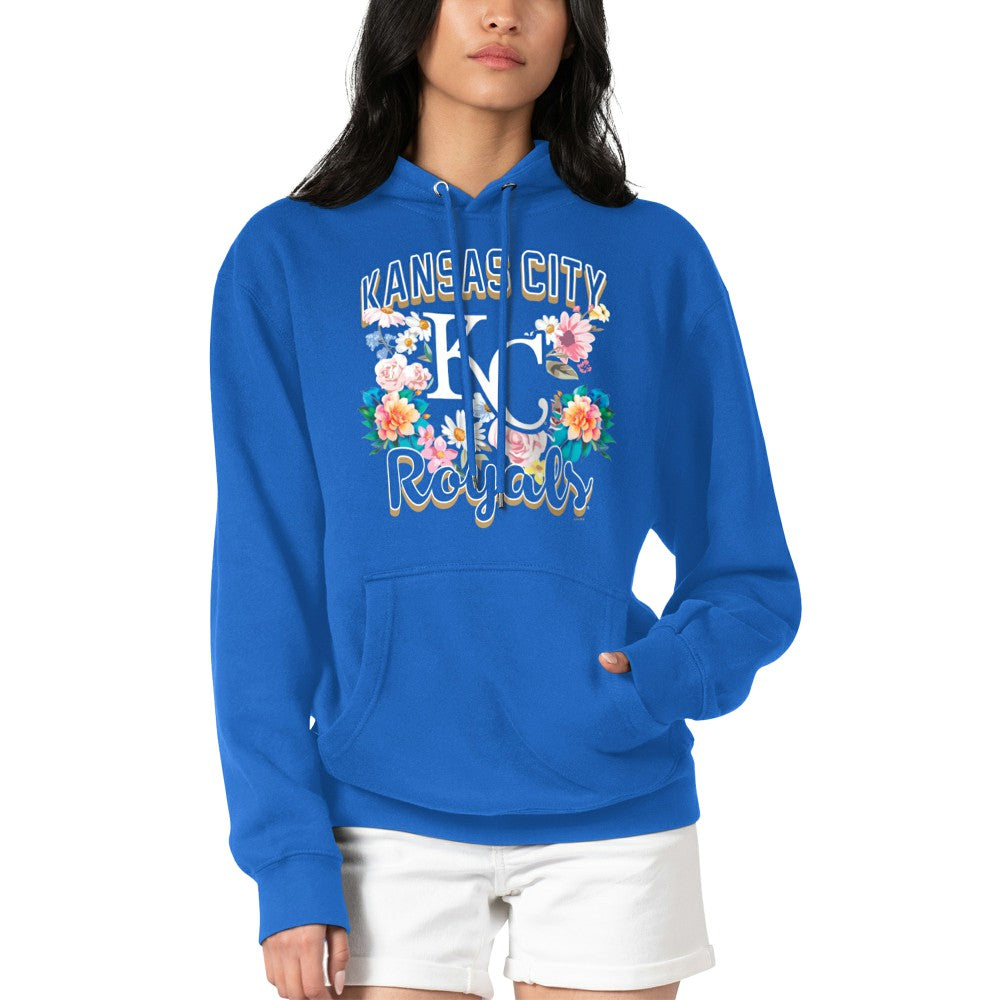Kansas City Royals G-III 4Her by Carl Banks Women's Flowers Graphic Pullover Hoodie Royal