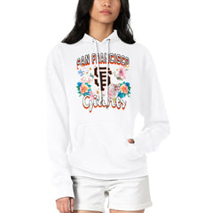San Francisco Giants G-III 4Her by Carl Banks Women's Flowers Graphic Pullover Hoodie White