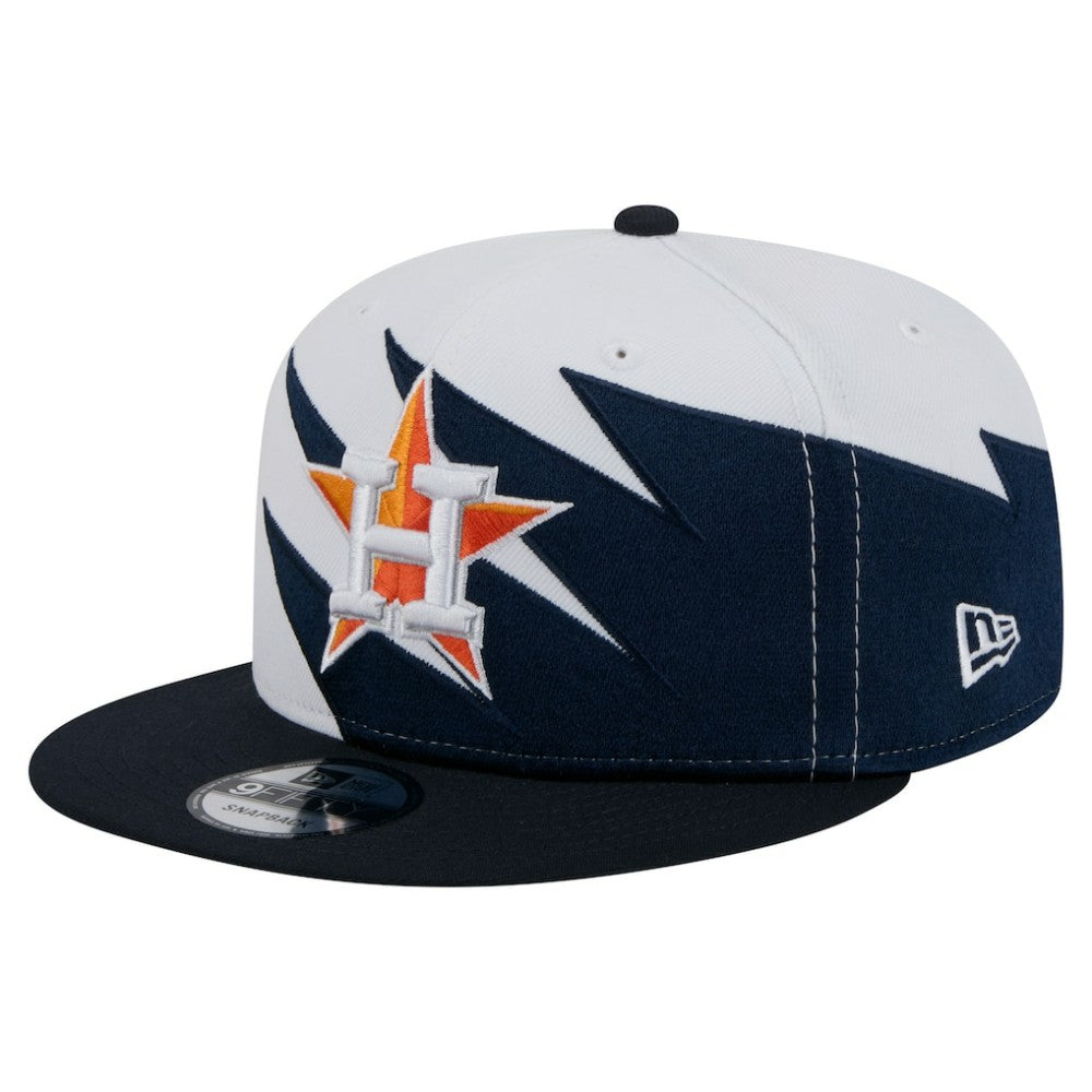 Houston Astros Jagged 9FIFTY Snapback Hat Navy/White | New Era