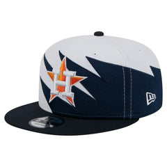 Houston Astros Jagged 9FIFTY Snapback Hat Navy/White | New Era