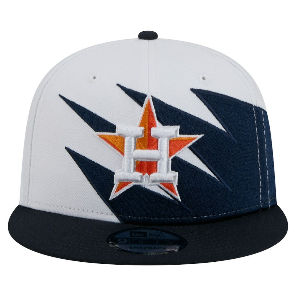 Houston Astros Jagged 9FIFTY Snapback Hat Navy/White | New Era