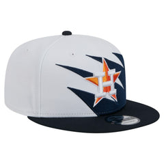 Houston Astros Jagged 9FIFTY Snapback Hat Navy/White | New Era