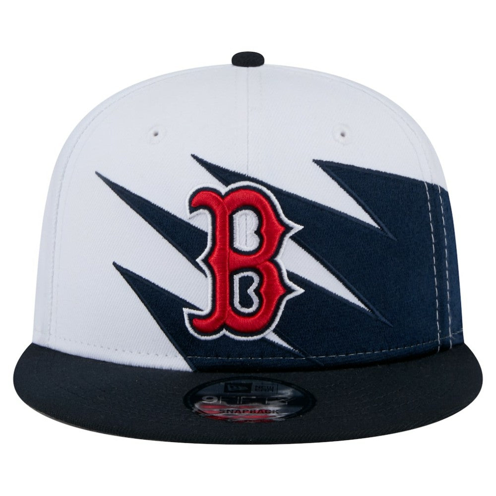 Boston Red Sox Jagged 9FIFTY Snapback Hat Navy/White | New Era