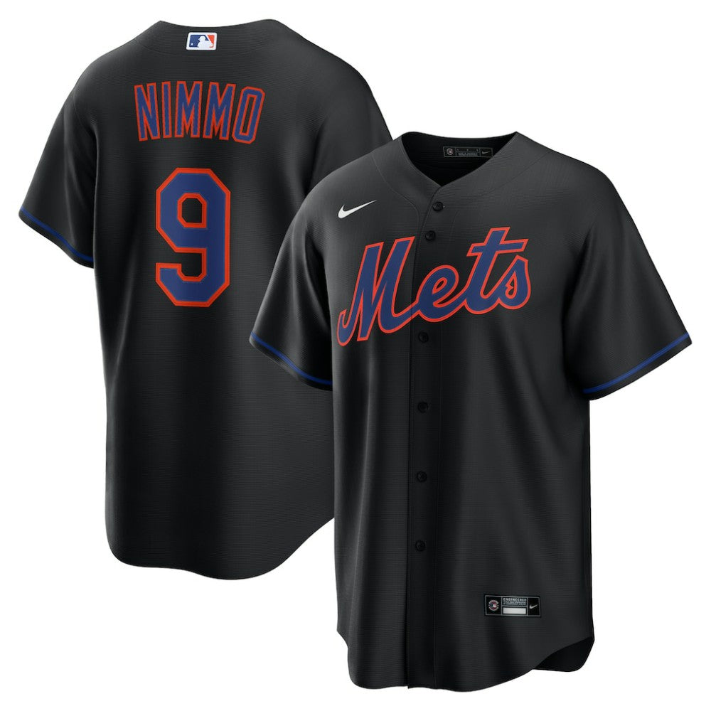 Brandon Nimmo New York Mets Alternate Replica Jersey Black | Nike