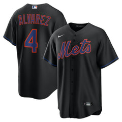 Francisco Alvarez New York Mets Alternate Replica Jersey Black | Nike