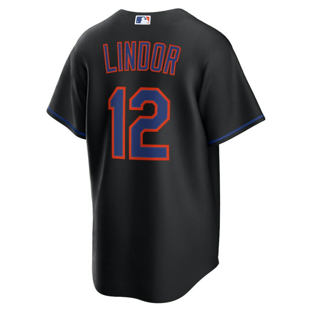 Francisco Lindor New York Mets Alternate Replica Jersey Black | Nike