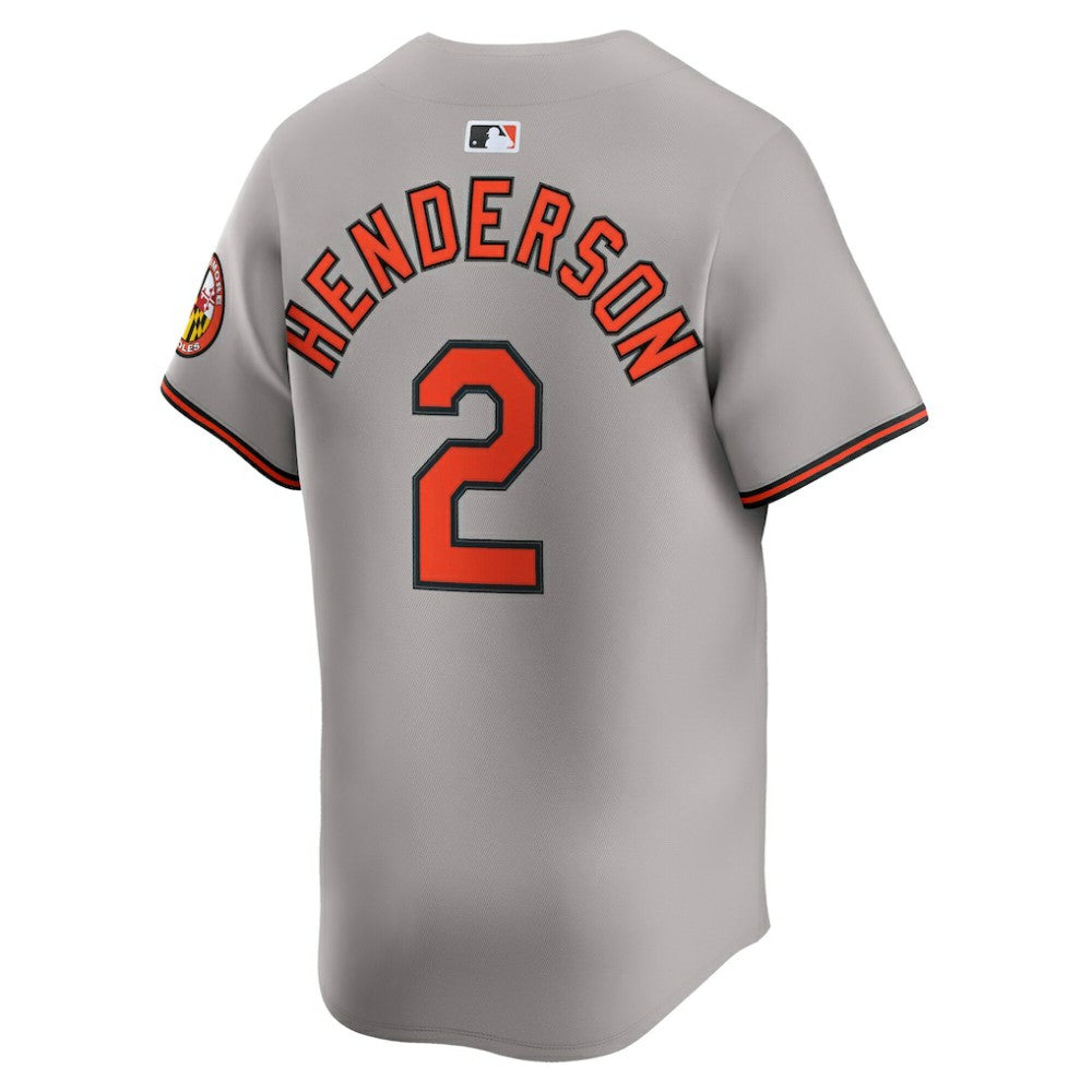 Gunnar Henderson Baltimore Orioles Road Limited Player Jersey Gray | Nike