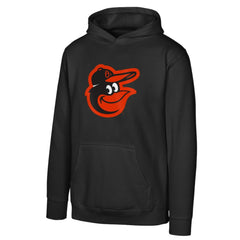 Baltimore Orioles Youth Primary Logo Pullover Hoodie Black