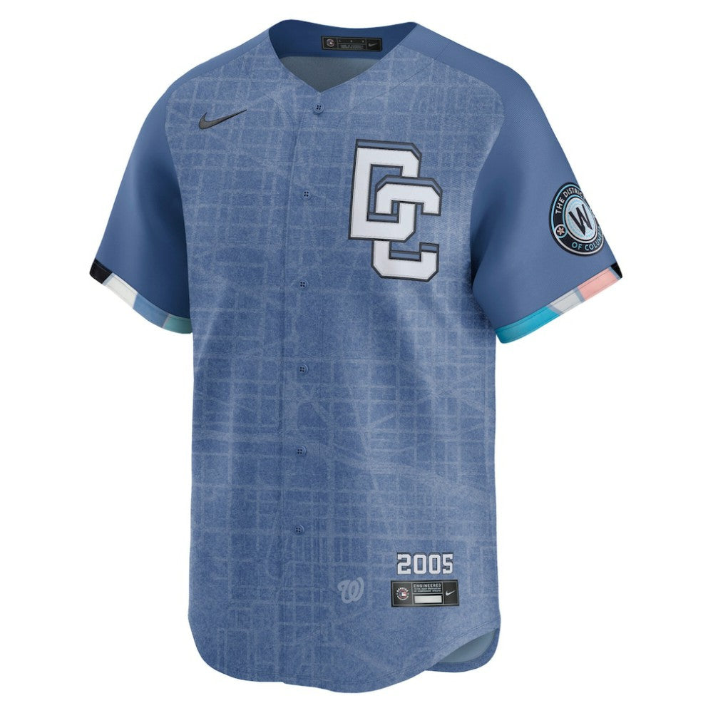 CJ Abrams Washington Nationals 2025 City Connect Limited Jersey - Blue