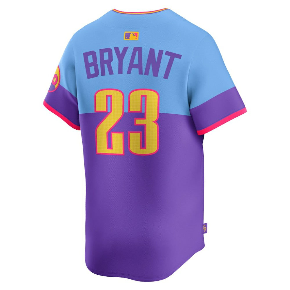 Kris Bryant Colorado Rockies 2025 City Connect Limited Player Jersey Purple/Light Blue | Nike