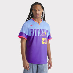 Kris Bryant Colorado Rockies 2025 City Connect Limited Player Jersey Purple/Light Blue | Nike