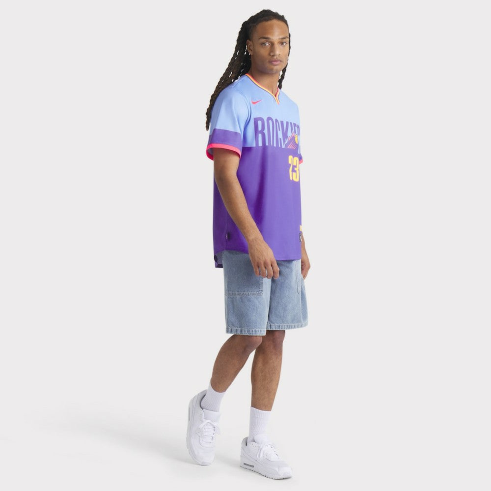 Kris Bryant Colorado Rockies 2025 City Connect Limited Player Jersey Purple/Light Blue | Nike