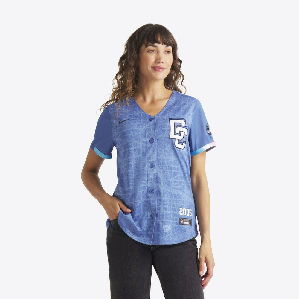 CJ Abrams Washington Nationals Women's 2025 City Connect Limited Jersey - Blue