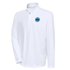 Utah Mammoth Antigua Tribute Quarter-Zip Pullover Top White