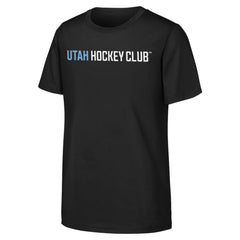 NHL Utah Youth Wordmark T-Shirt Black