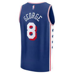 Paul George Philadelphia 76ers Fast Break Replica Player Jersey - Icon Edition - Royal