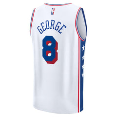 Paul George Philadelphia 76ers Youth Fast Break Replica Player Jersey - Association Edition - White