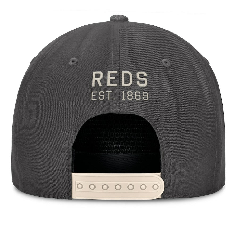 Cincinnati Reds Closer Adjustable Hat Charcoal