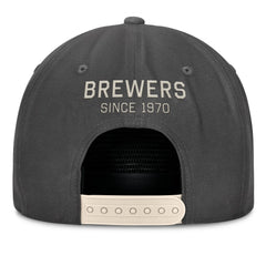 Milwaukee Brewers Closer Adjustable Hat Charcoal