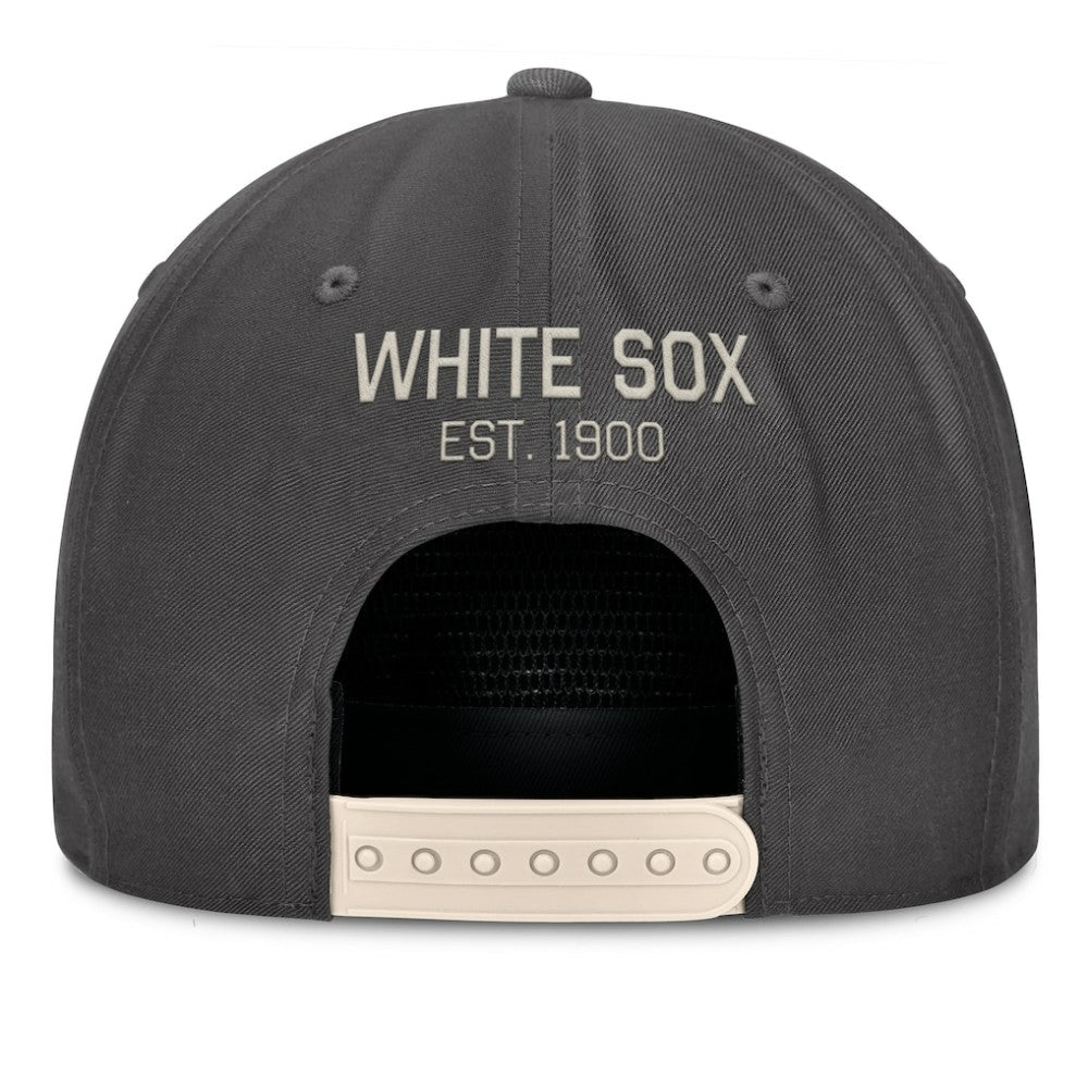 Chicago White Sox Closer Adjustable Hat Charcoal