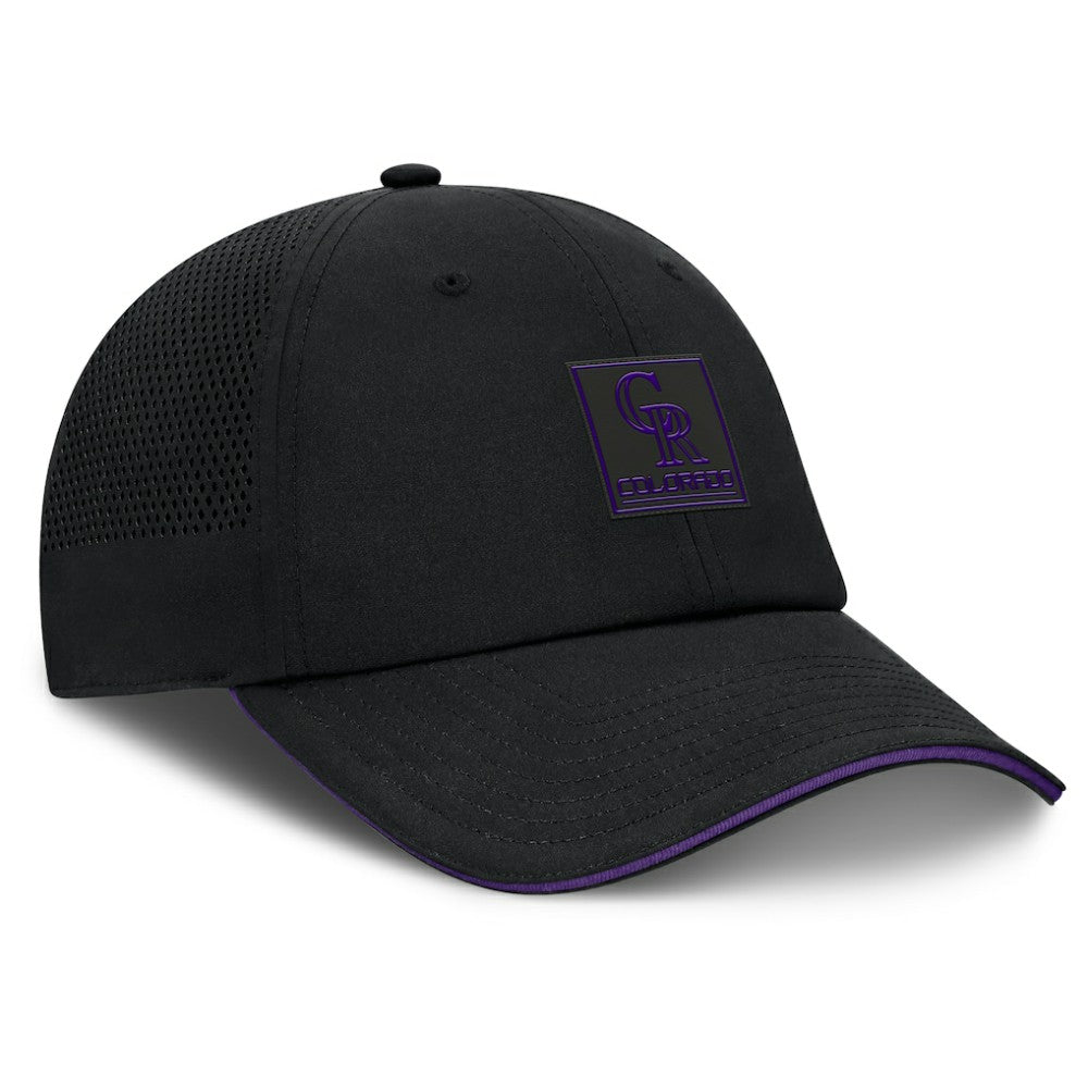 Colorado Rockies Level Up Driver Adjustable Hat Black