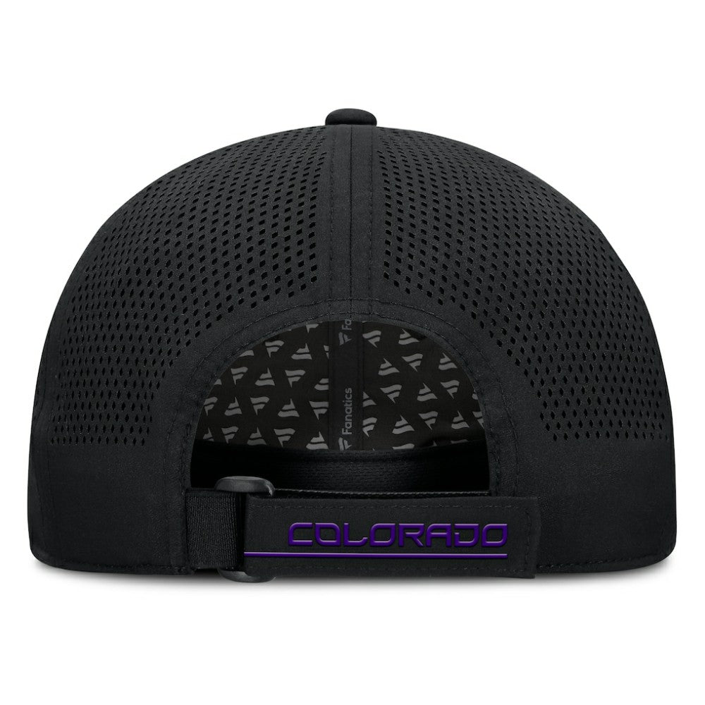 Colorado Rockies Level Up Driver Adjustable Hat Black