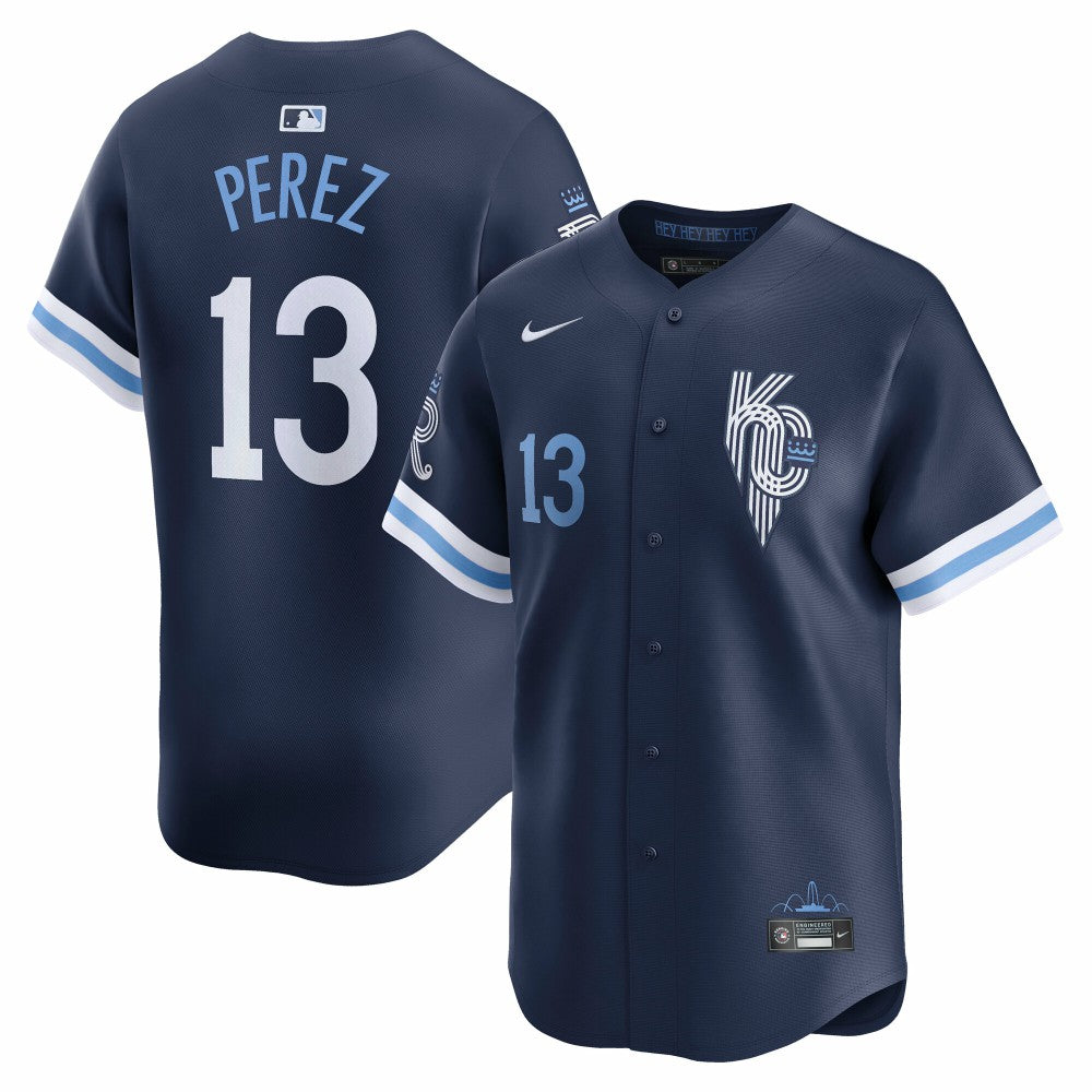 Salvador Perez Kansas City Royals City Connect Limited Jersey Navy | Nike