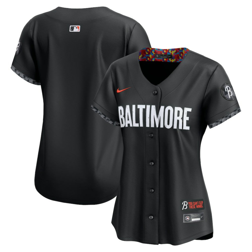 Baltimore Orioles Women's City Connect Limited Jersey Black | Nike