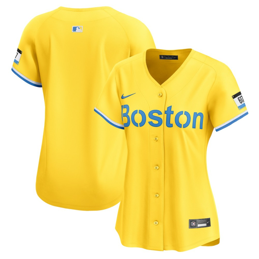 Boston Red Sox Women's City Connect Limited Jersey Yellow | Nike