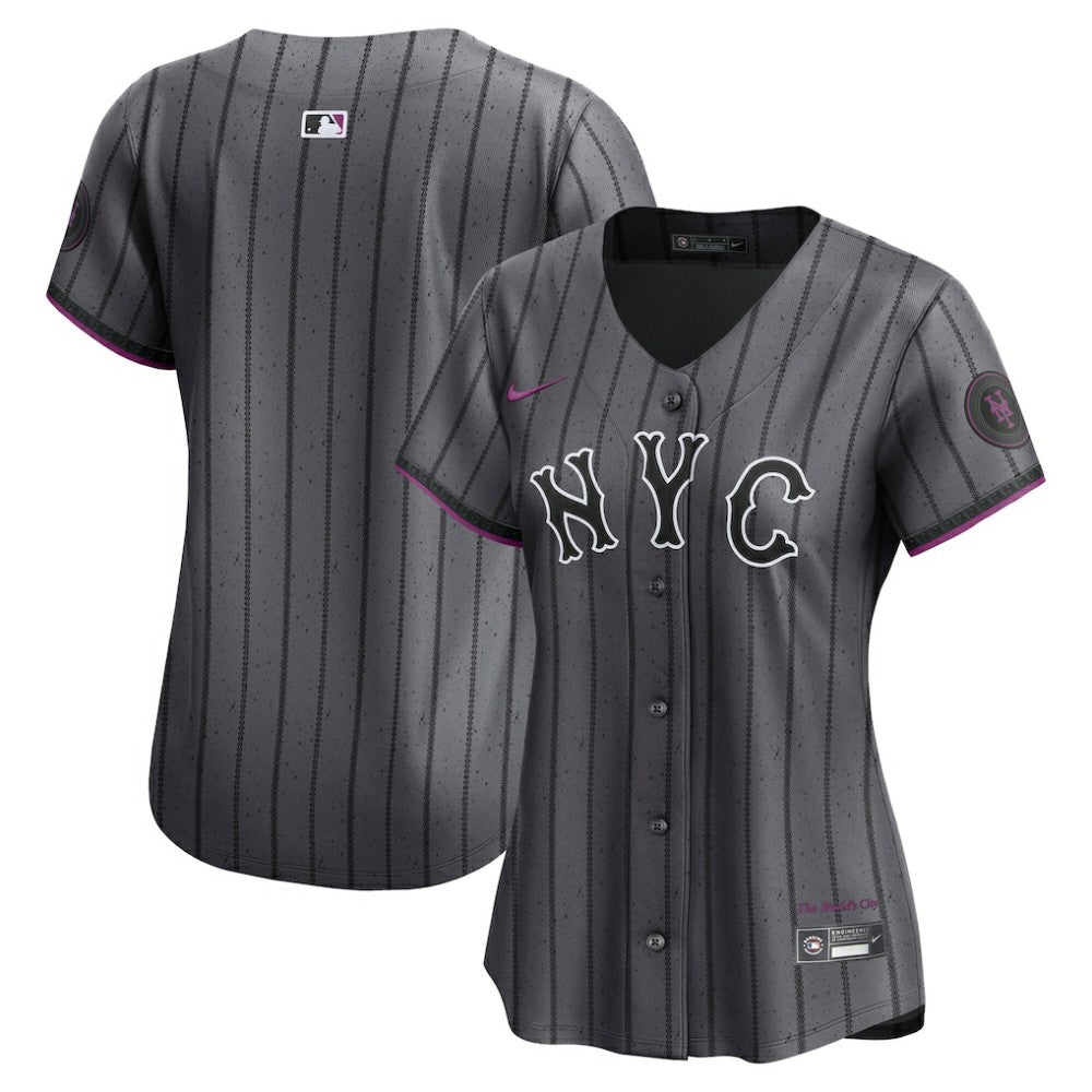 New York Mets Women's City Connect Limited Jersey Gray | Nike